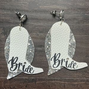 Cowboy Boots Bridal Earrings for Bachelorette
